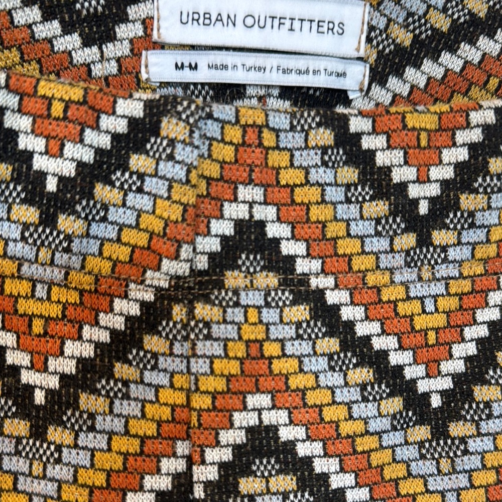 Urban outfitters Bryan pull on flare Chevron Patterned Women's Pants - Picture 5 of 9